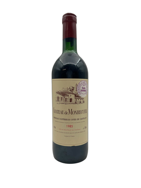 Bordeaux 1985 Chateau de Monrecueil