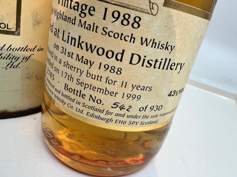 Linkwood Signature 1988 Whiskyflaska 542