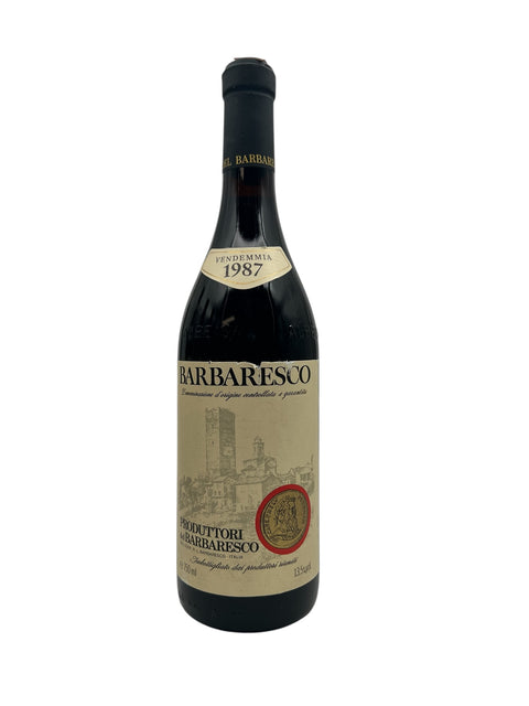 Barbaresco vinflaska från 1987, Produttori del Barbaresco