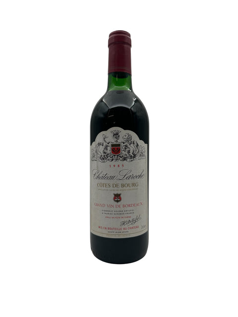 Flaska Château Laroche Côtes de Bourg 1985 rött vin