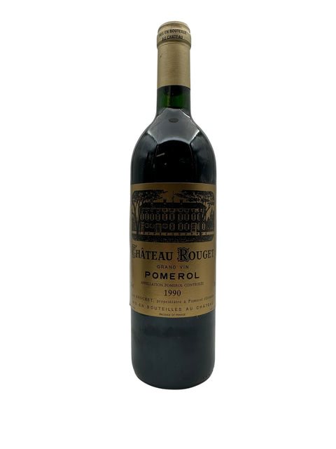 Flaska Pomerol Château Rouget 1990 rött vin