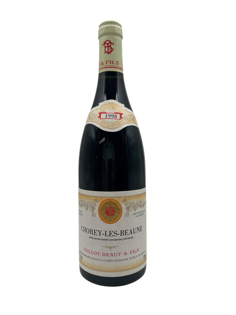 Flaska Chorey-les-Beaune Tollot-Beaut & Fils rött vin från 1998