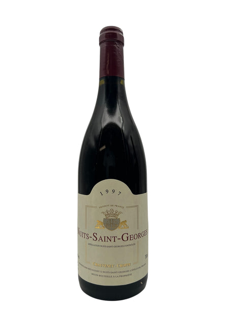Flaska med Nuits-Saint-Georges 1997 från Chauvenet-Chopin
