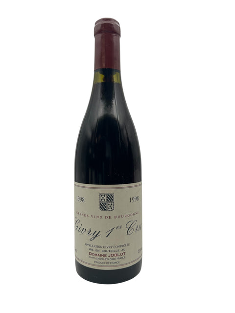Flaska Givry 1er Cru Domaine Joblot 1998 rött vin