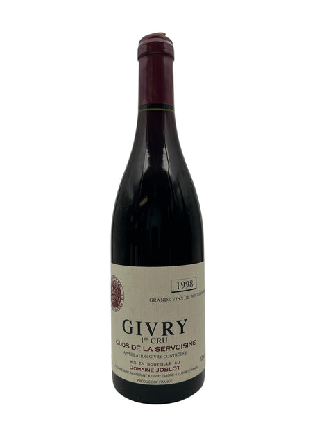Flaska Givry 1er Cru Domaine Joblot 1998 rött vin