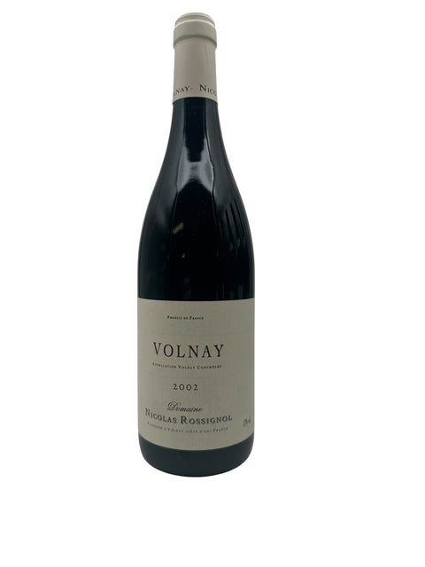 Flaska Volnay Nicolas Rossignol rött vin 2002
