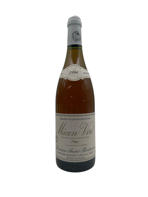 Flaska Mâcon Viré 1994 från Domaine André Bonhomme