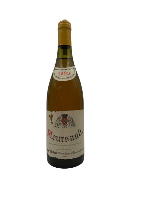Flaska Meursault Pierre Matrot från årgång 1990