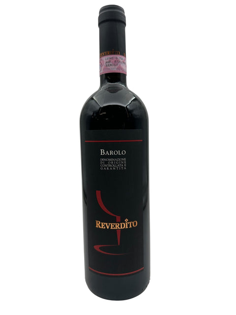 Flaska rött vin från Barolo Reverdito 2019
