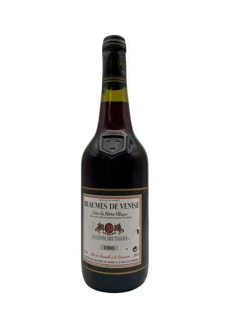 Flaska Beaumes de Venise La Cave des Toques 1993 rött vin