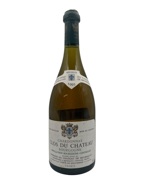 Flaska Chardonnay Clos du Château från Bourgogne 1993