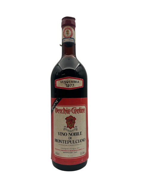 Flaska Vino Nobile di Montepulciano 1977 från Vecchia Cantina