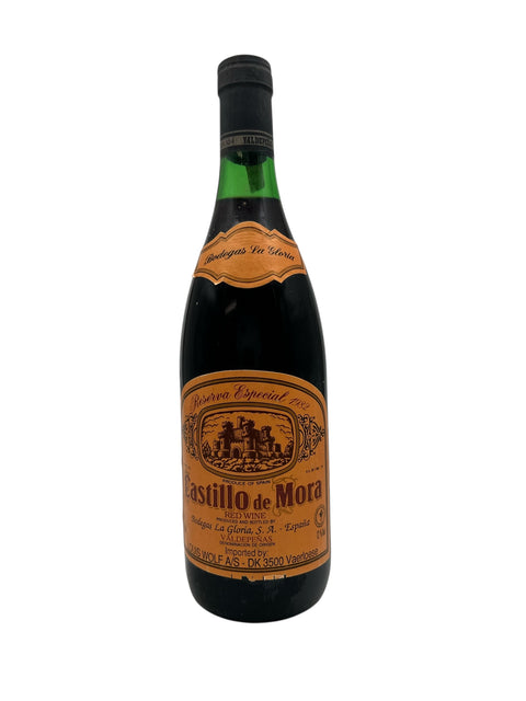 Castillo de Mora 1982 rött vin från Bodegas La Gloria-flaska