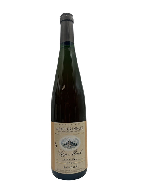 Flaska Riesling Sipp Mack 1998 från Alsace Grand Cru