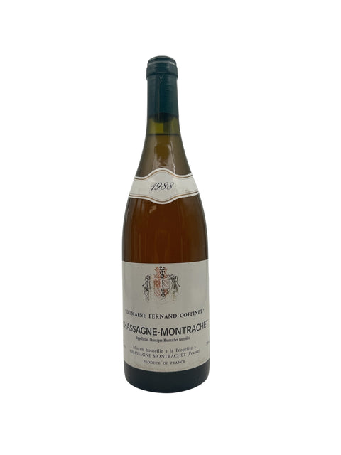 Flaska Chassagne-Montrachet Domaine Fernand Coffinet 1988