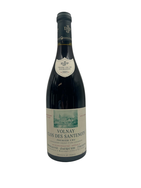 Flaska av Volnay Clos des Santenots Domaine Jacques Prieur 2005