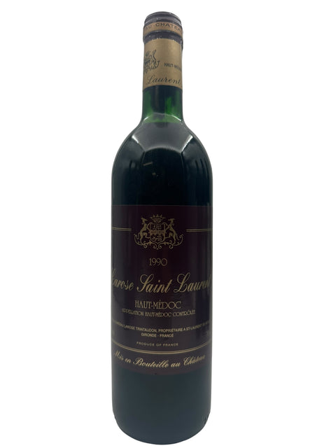Larose Saint Laurent 1990 rött vin från Haut-Médoc på flaska