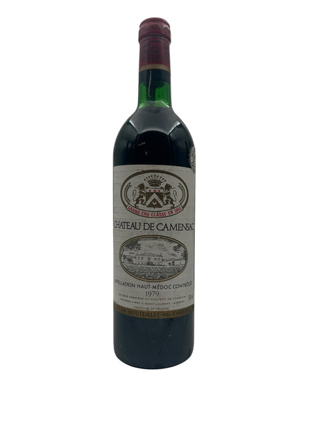 Flaska Château de Camensac rött vin från 1970