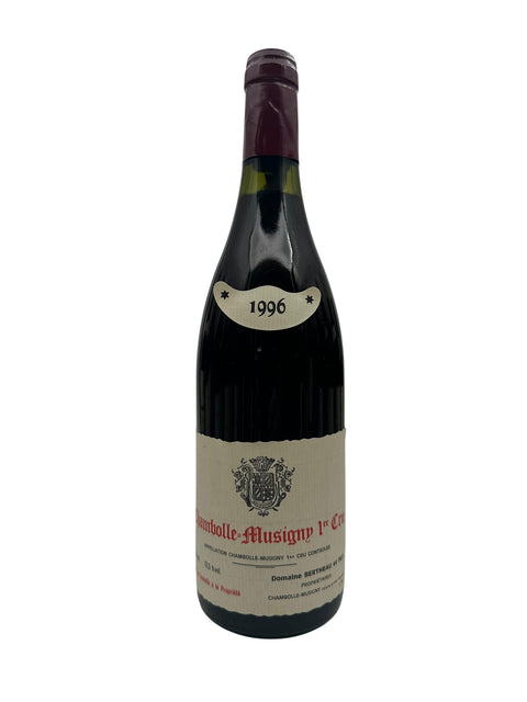 Flaska Chambolle-Musigny Domaine Bertheau 1996 rött vin