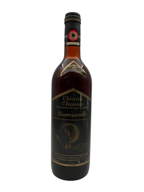 Flaska Chianti Classico Quercia Valle årgång 1975