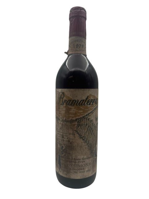 Flaska Bramaterra Desimone rött vin från 1978