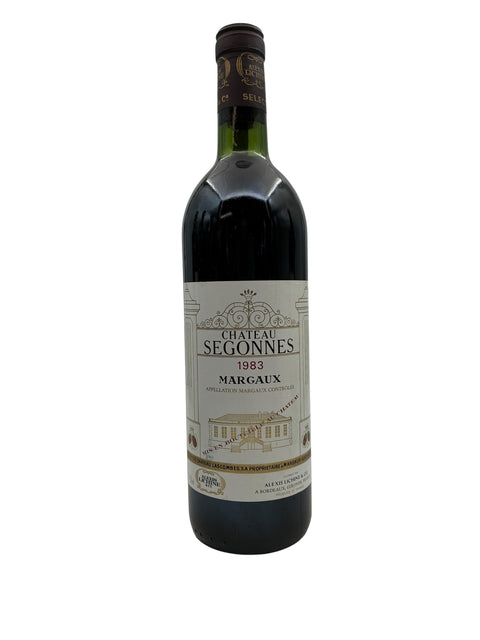 Flaska Chateau Segonnes 1983 Margaux rött vin