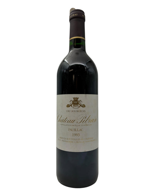 Flaska Chateau Siran 1993 rött vin från Pauillac