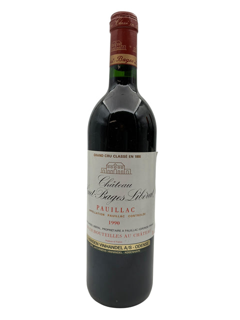 Château Haut-Bages Libéral 1990 vinflaska
