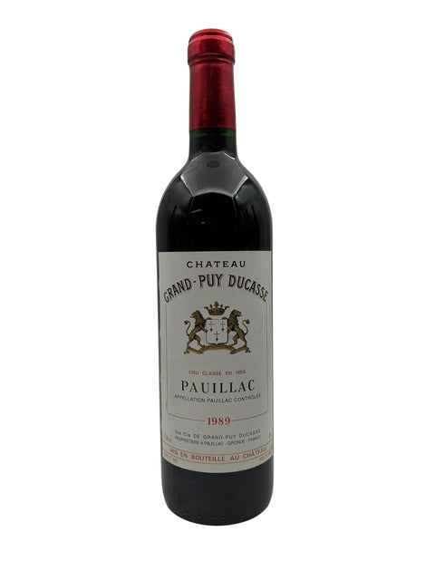 Pauillac Grand Puy Ducasse flaska 1989