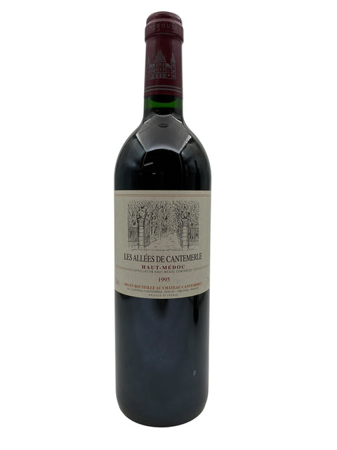 Flaska Les Allées de Cantemerle 1995 från Bordeaux