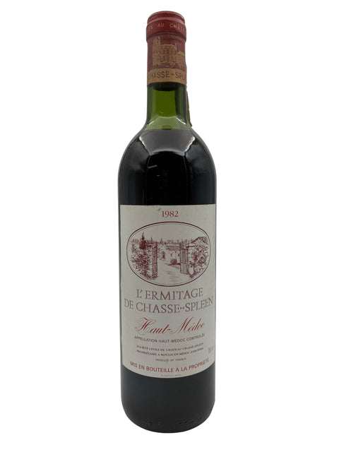 Flaska L'Ermitage de Chasse-Spleen 1982 rött vin