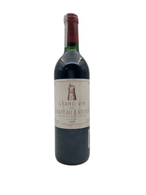 Flaska med Grand Vin de Château Latour från 1992