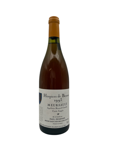 Flaska Meursault Hospices de Beaune 1993 vitt vin