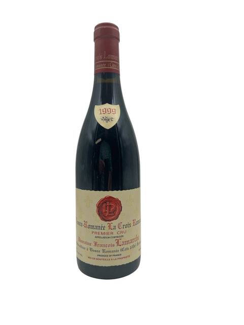 Flaska La Croix Rameau Domaine Francois Lamarche 1999 rött vin
