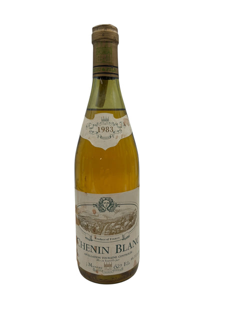 Flaska Chenin Blanc 1983 från J. Moreau & Fils