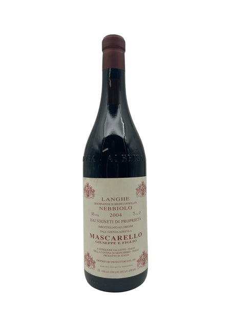 Flaska Langhe Nebbiolo Mascarello 2004 rött vin