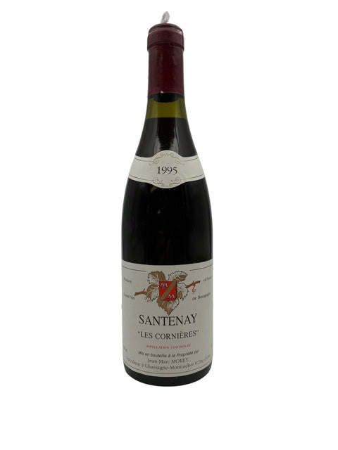 Flaska Santenay Jean-Marc Morey 1995 rött vin från Bourgogne