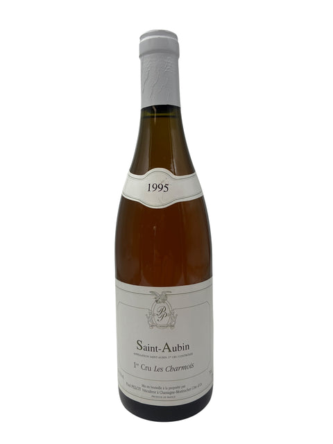 Flaska Saint-Aubin Premier Cru Les Chamois vitt vin 1995