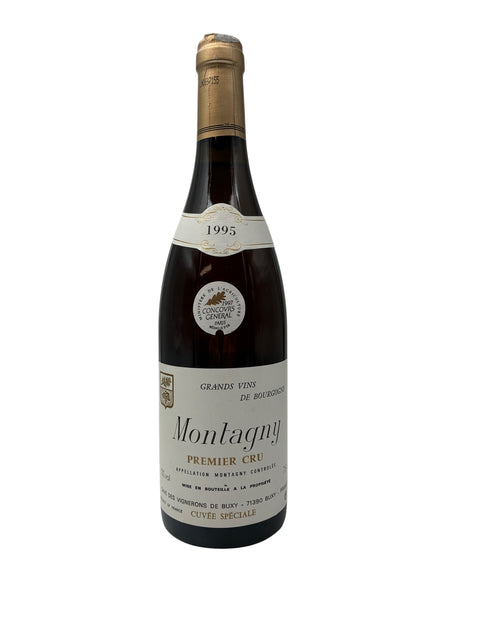 Flaska Montagny Cuvée Spéciale 1995 vitt vin
