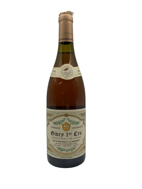 Flaska Givry Domaine Steinmaier 1994 vitt vin