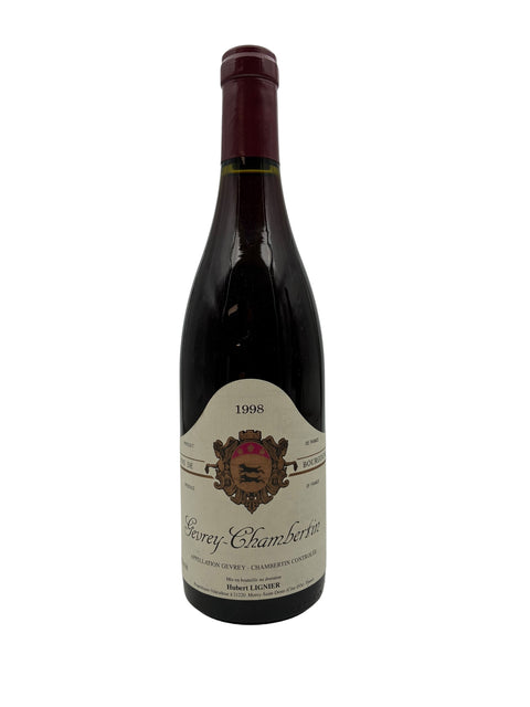 Flaska Gevrey-Chambertin Hubert Lignier 1998 rött vin