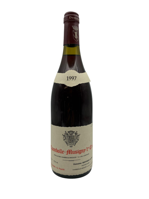 Flaska Chambolle-Musigny Domaine Bertheau 1997 rött vin