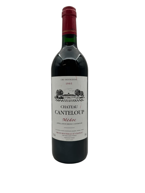 Flaska Château Canteloup 1995 rött vin från Médoc