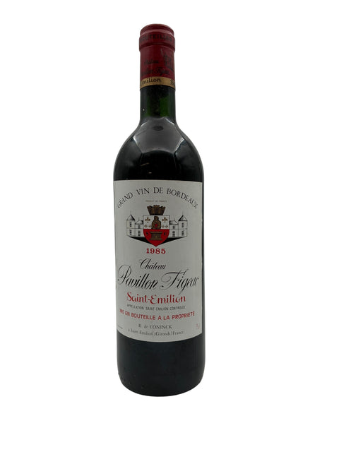 Flaska Château Pavillon Figeac 1985 Saint-Émilion Grand Cru
