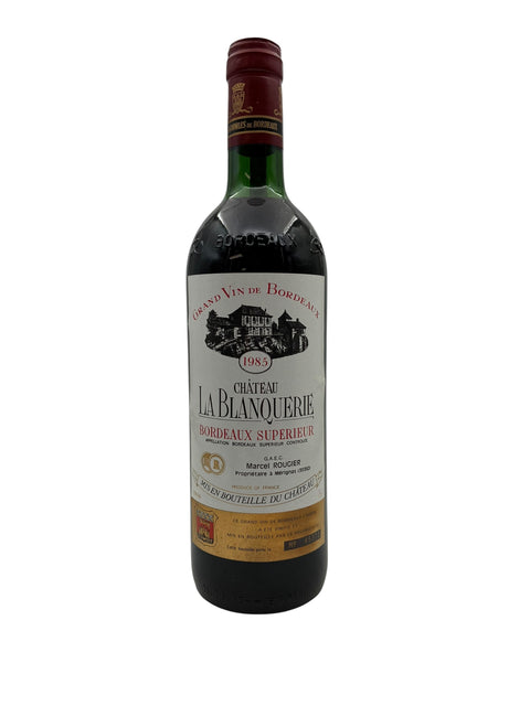 Flaska Château La Blanquerie Bordeaux Supérieur 1985