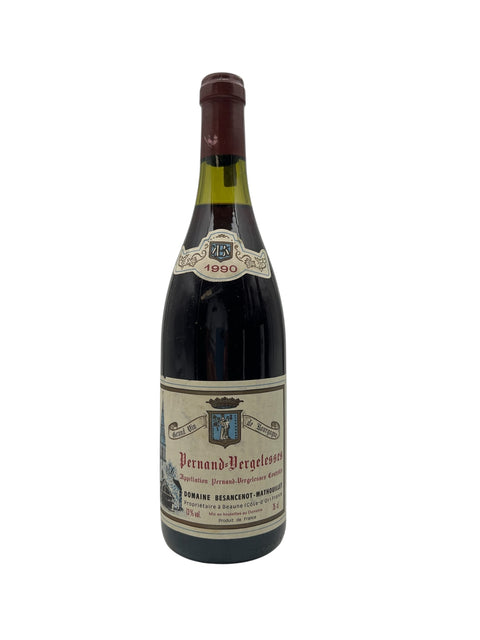 Flaska Pernand-Vergelesses 1990 från Domaine Besancenot-Mathouillet