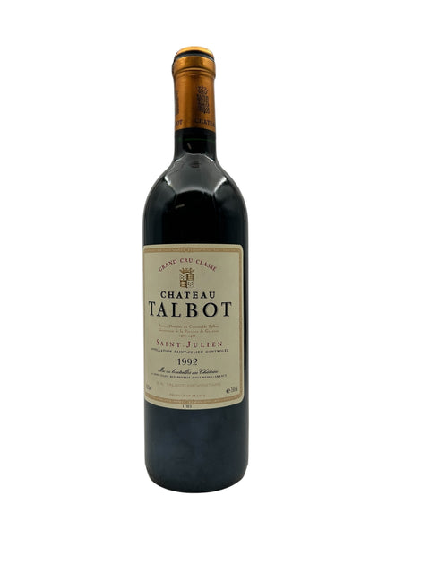 Flaska Chateau Talbot rött vin 1992