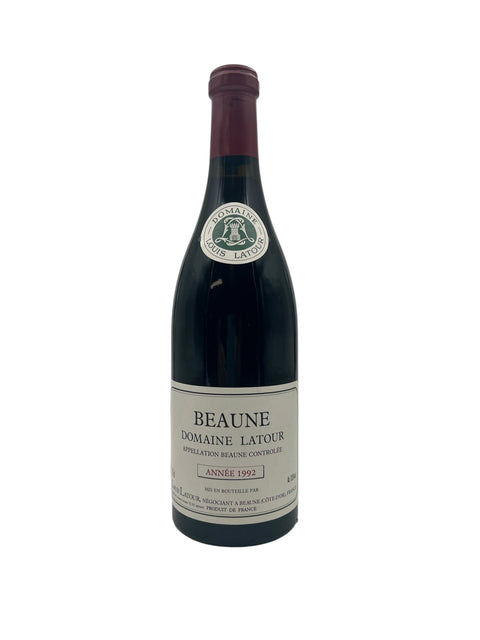 Flaska rött vin från Beaune Domaine Latour från 1992