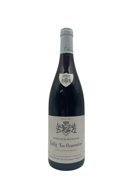 Flaska Rully Les Chaponnières rött vin 2003