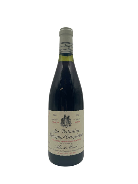 Flaska La Bataillère Albert Morot 1992 rött vin